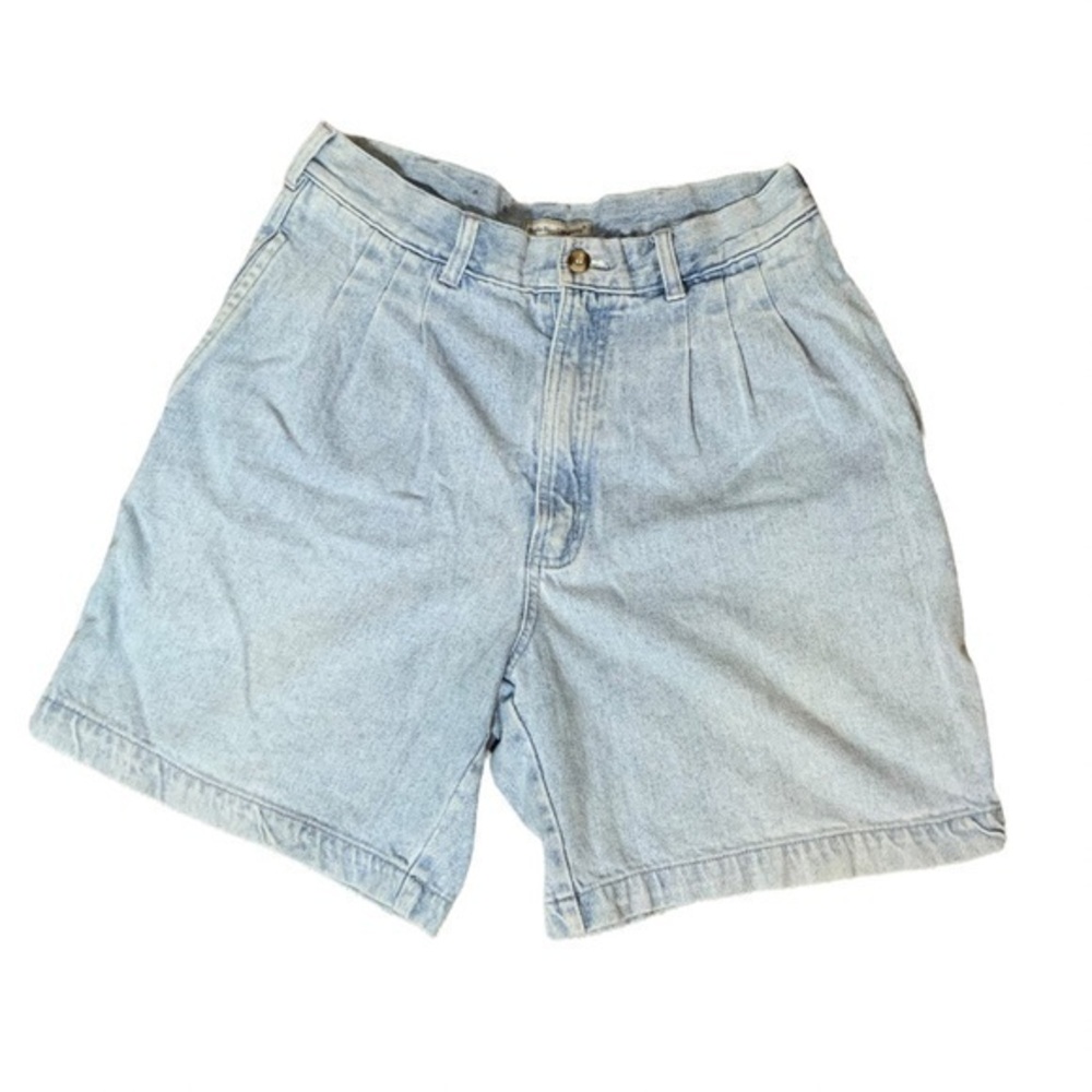 Vintage Bugle Boy Jean Shorts Size 28 Unisex Relaxed Fit Light Wash